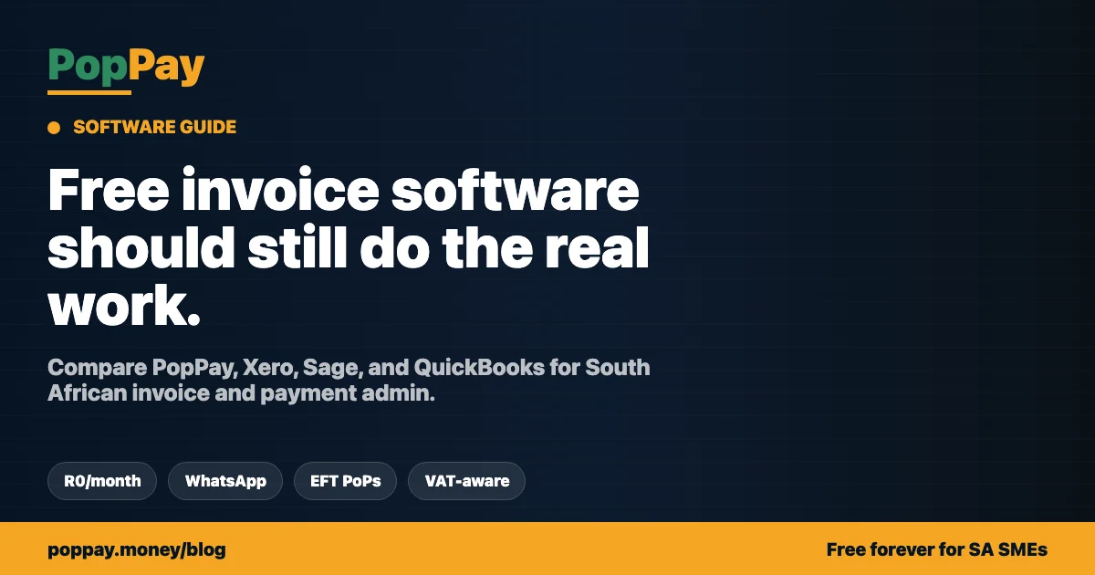 Free Invoice Software South Africa 2026 | PopPay
