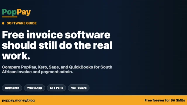 Free Invoice Software South Africa 2026 | PopPay