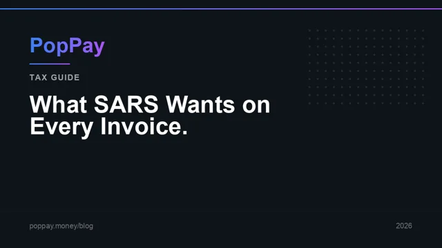 Invoice SARS VAT Requirements 2026: SA Tax Invoice Checklist (Free + Compliant)