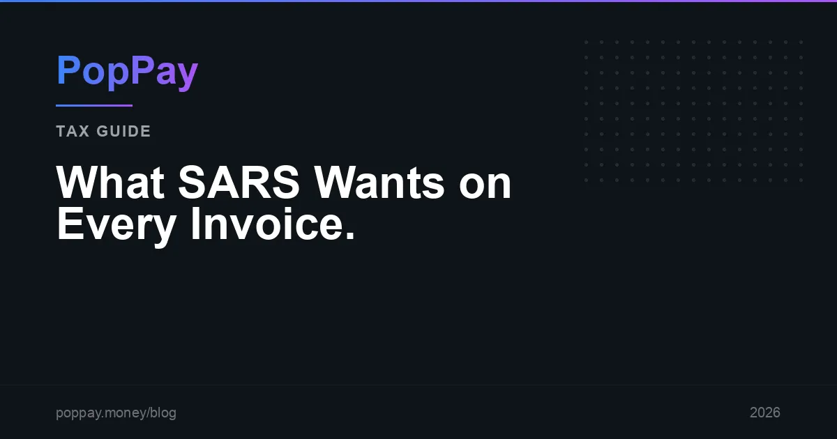 SARS Invoice Requirements South Africa: 2026 Checklist